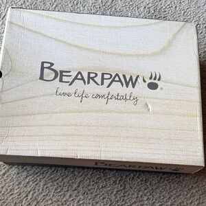BearPaw Beige Shoe Box with Logo